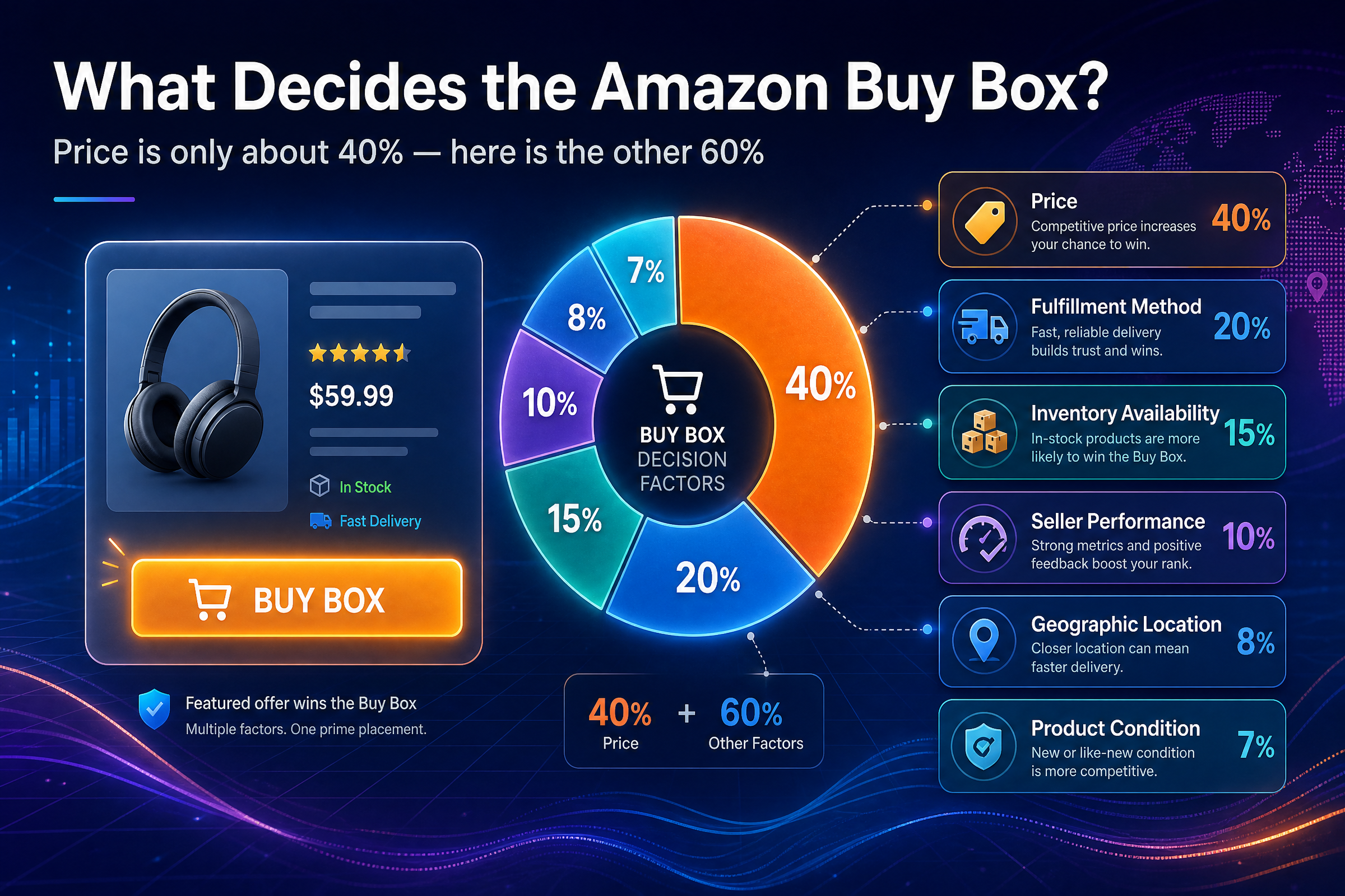 亚马逊 Buy Box 由什么决定？价格只占约 40%，另外 60% 在这里