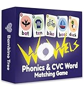 THE BAMBINO TREE WOWELs Phonics and Vowel Sounds Card Game - Learn to Read Kindergarten 1st 2nd G...