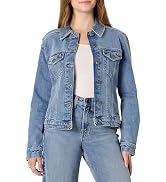 Essentials Women's Oversized-Fit Rigid Denim Trucker Jacket