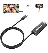 Guermok TV Mode Projection Cable for Switch 2, 67in, USB-C to HDMI Cable with HDR & ALLM, Support...