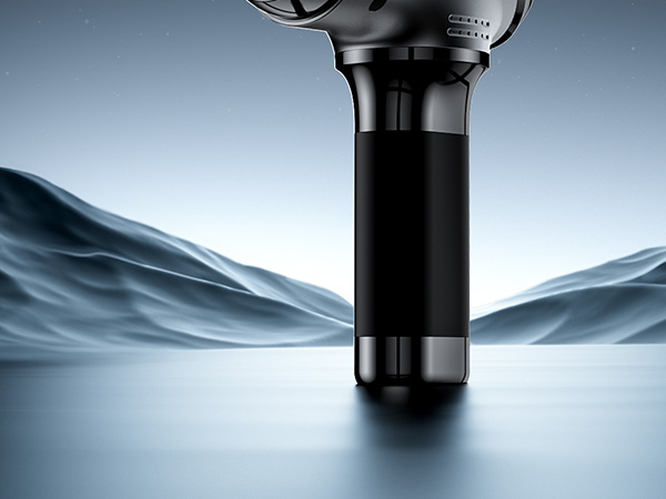 massage gun with metal head