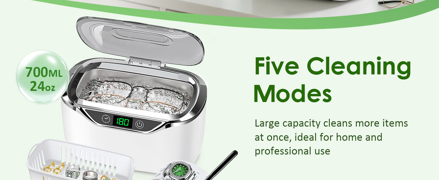 five cleaning modes