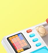 Super Slide Puzzle Games Handheld Electronic Brain Teaser with 500+ Challenges 7 Levels for Boy Girl