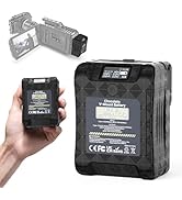 V Mount Battery, Ulanzi VL99 6700mAh 99Wh 14.8V Mini V-Lock Battery Support 65W PD USB-C Fast Cha...