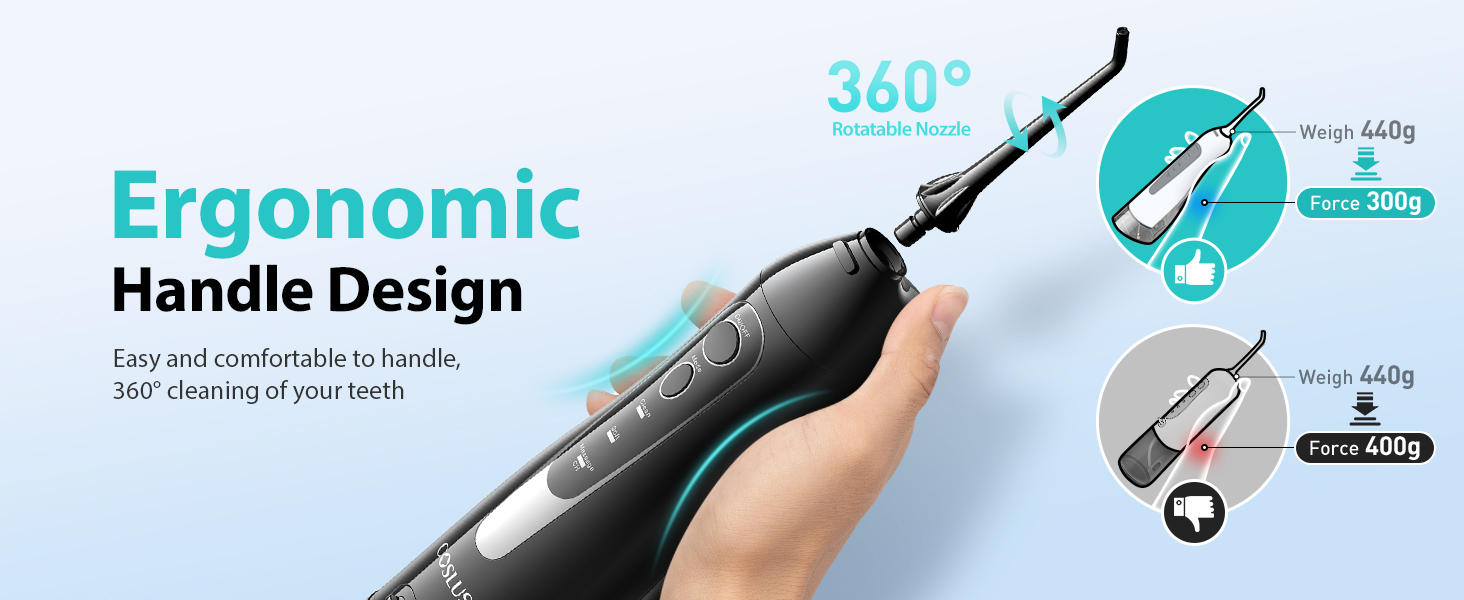 COSLUS Water Teeth Flosser Teeth: Portable Cordless flossfloss tooth