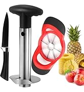 OERPHO Pineapple Corer and Slicer Tool, Stainless Steel Pineapple Cutter and Corer Set, [Upgraded...