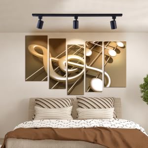 mirrea 6 Pack LED Track Lighting Heads Compatible with Single Circuit H Type Track Lighting Rail