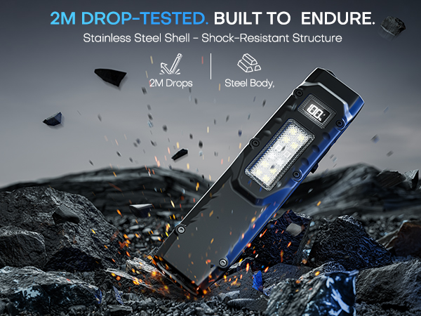 Tactical Flashlight Rechargeable Pocket LED Flashlight, Super Bright Small Flash Light