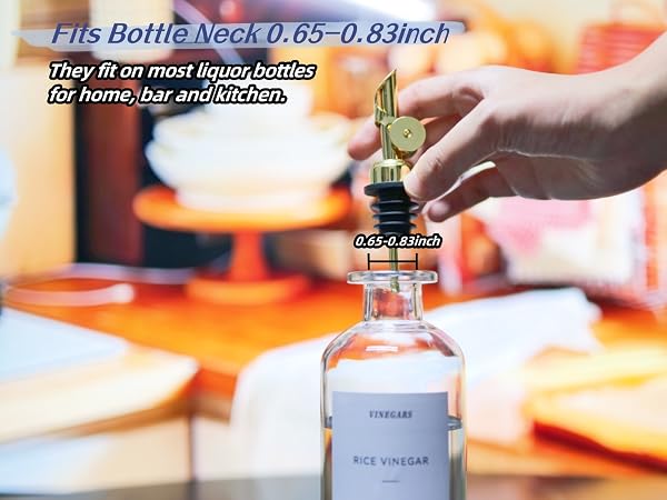 fit most bottles for home, kitchen and bar