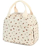 Bluboon Lunch Bag for Women Men Cute Corduroy Lunch Tote Bags Reusable Insulated Lunch Box Large ...