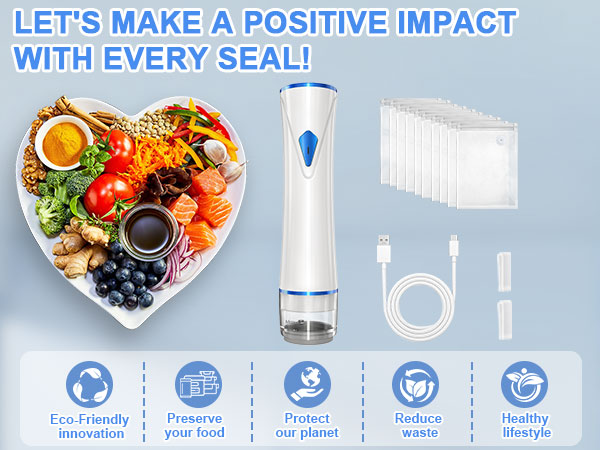 Powerful Compact Vacuum Sealer Machine for Meal Saver
