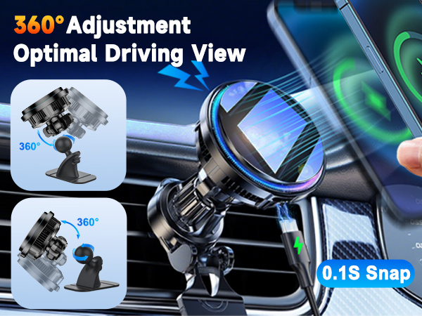 car mount magsafe charging