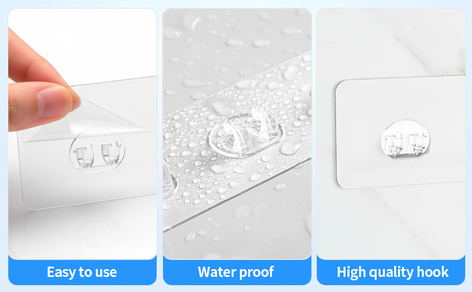 IOMDRWU Shower Caddy Adhesive Replacement, 6 PCS Strong Shower Shelf Adhesive