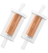 2PCS Inline Fuel Filter,High Flow Diesel Fuel Filter Gas Filter for 1/4" Fuel Line,Automotive Rep...