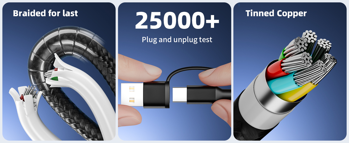 Travel Vacation Essentials 4 in 2 Charging Cable for Apple iWatch Charger