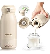 Veroline Portable Bottle Warmer for Travel, 17 Oz Baby Bottle Warmer, Super Fast Charging Milk Wa...