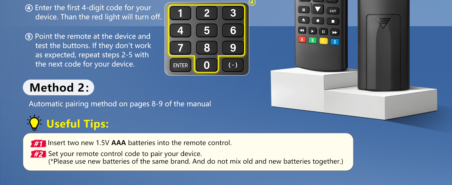 Universal-TV-Remote-Control for Samsung, LG, Hisense, TCL, Sony, Vizio, Onn, Toshiba, Philips