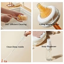 baby bottle brush and drying rack set