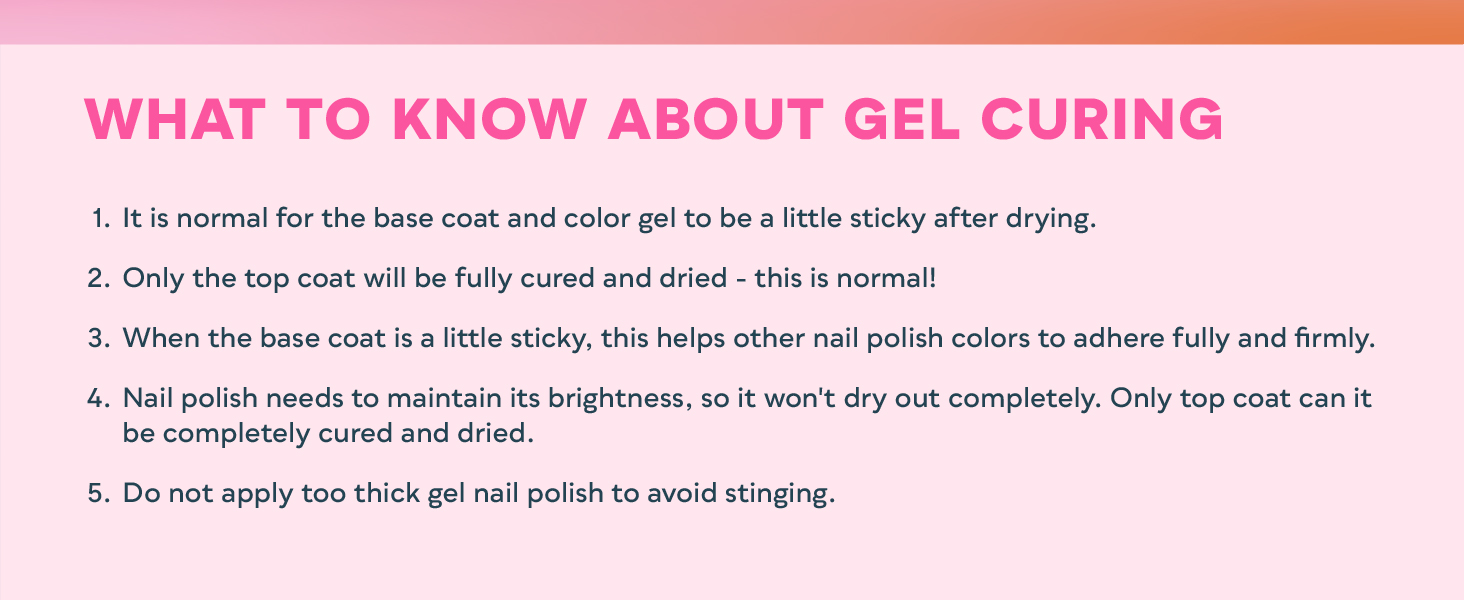 ABOUT GEL CURING