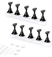 Etercycle Acrylic Nail Display Stand DIY Nail Crystal Holder Magnetic Practice Stands with Reusab...