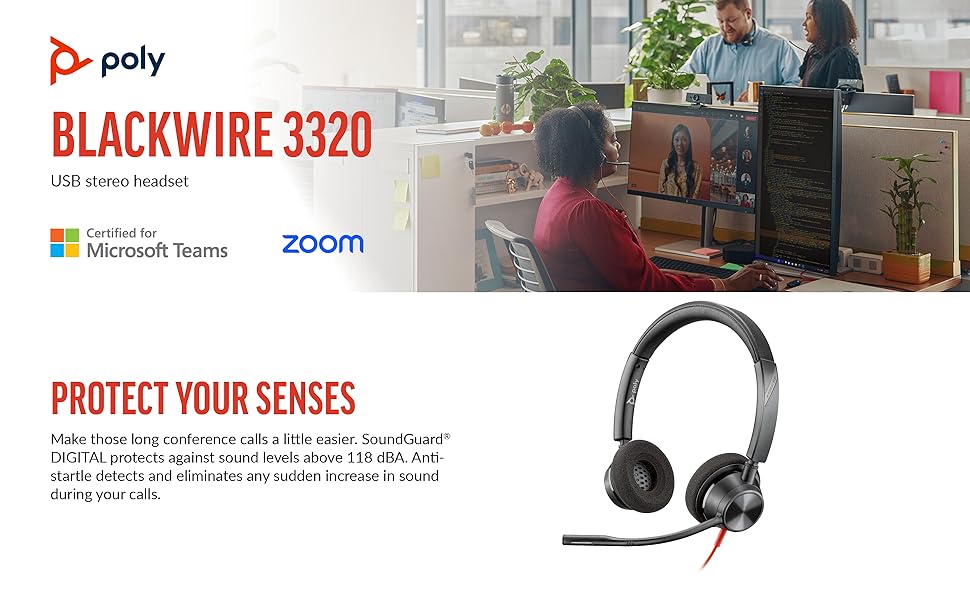 Blackwire 3320 USB-C Teams