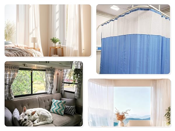 Flexible Bendable Ceiling Curtain Track