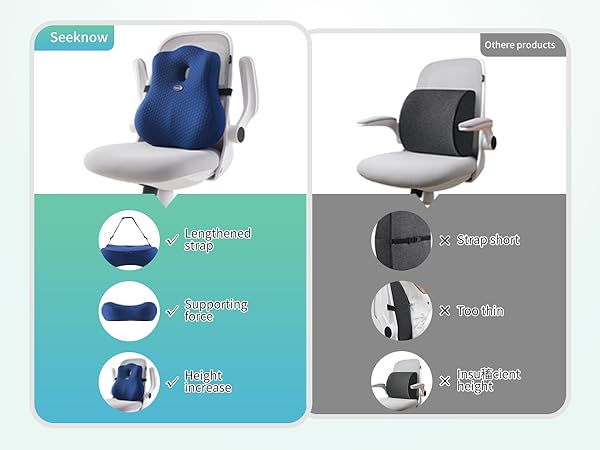 lower back pillow desk chair back support