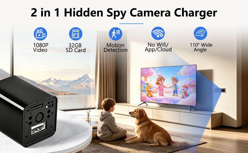 USB charger camera