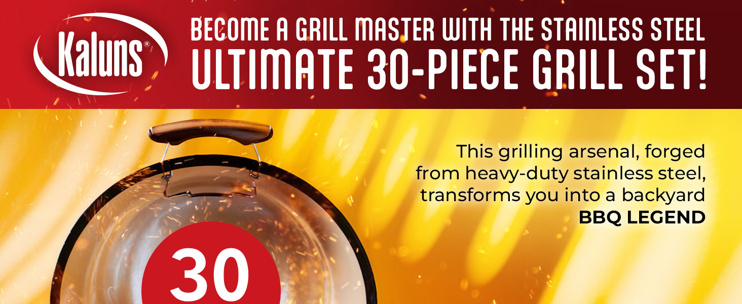 Ultimate 30-Piece Grill set!