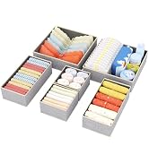 DIMJ Drawer Organizer Clothes - 6 Pack Baby Dresser Organizer for Nursery, Fabric Baby Clothes Or...
