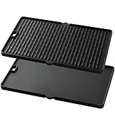 Charbrofire Replacement Reversible Cast Iron 7404 Grill Griddle for Weber Summit Series Grill Par...