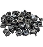 RackGold Black 10-32 Cage Nuts 50 Pack - USA Made