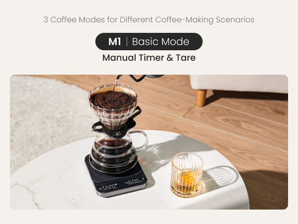 coffee espresso cale with timer rechargeable pour over coffee bean weihgt scales