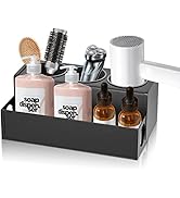 Vergissm Bathroom Hair Tool Organizer, 100% Metal Hot Tool Holder Black Hair Dryer and Styling Ho...