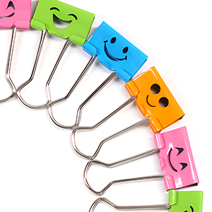 colored bull clips