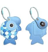 ZOUITY PU Leather Luggage Tag with Airtag Holder Case Set and Name ID Label | Hidden Compartment ...