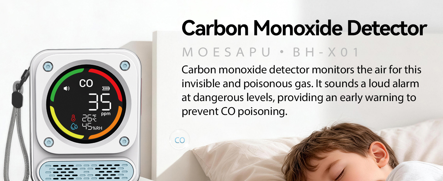 carbon monoxide detector meter monitor alarm co hotel safety portable travel rv car camping magnetic