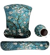 Keyboard Wrist Rest Pad Ergonomic Mouse Pad Set, ToLuLu Gel Mouse Pad Wrist Support for Computer ...