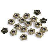 200Pack Flower Eyelet Grommets, 5mm Metal Eyelets for Fabric Clothing, Shoe Eyelets, Belt, Bags, ...