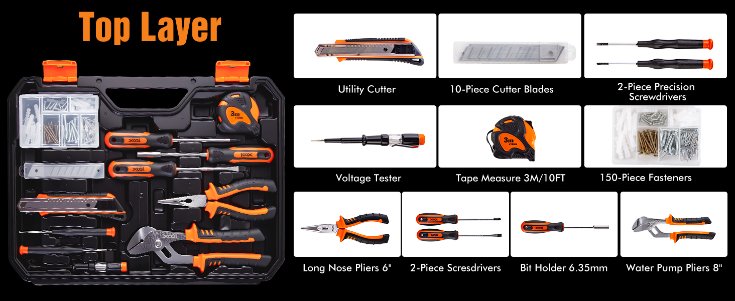 XOOL 368 Piece Home Repair Tool Kit