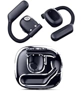 NEOQOQO Open Ear Headphones, 80H Playtime Air Conduction Earbuds w/Fast Charging, 16mm Hi-Fi Audi...