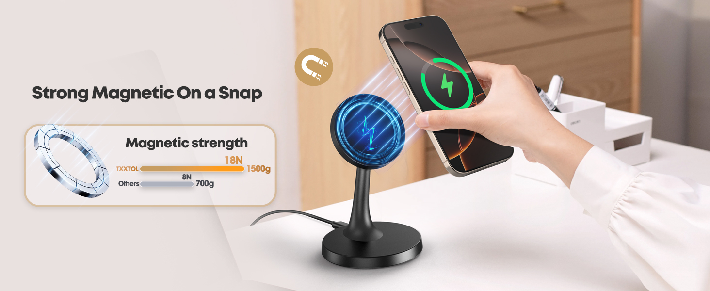 Magnetic Wireless Charger iPhone Stand