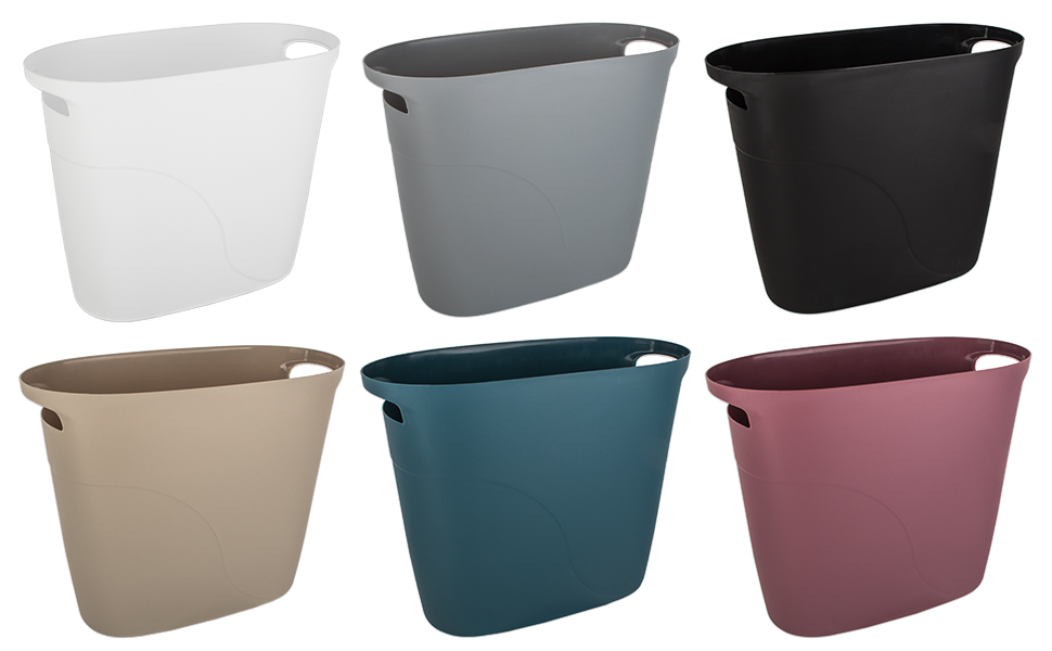 slim trash can
