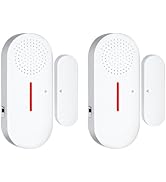 Door Window Alarm, 95DB Door Alarms for Kids Safety, Wireless Sensor Door Window Burglar Alarm-Wi...