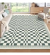 GarveeHome Washable Area Rug 5x7 for Dorm Home Non-Slip Low Pile Stain-Resistant Baby Room Carpet...