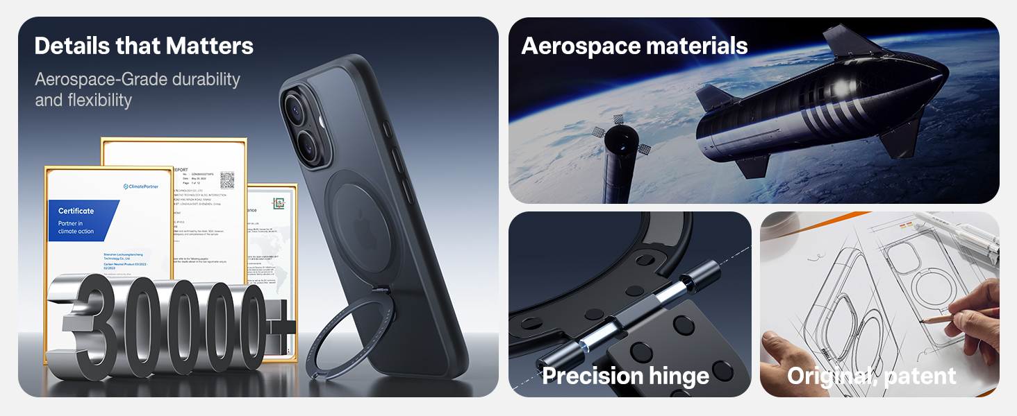 Magnetic iPhone 17 Case with stand