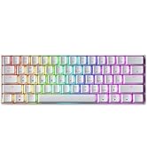 GK61 Mechanical Gaming Keyboard - 61 Keys Multi Color RGB Illuminated LED Backlit Wired Programma...