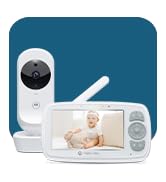 Motorola nursery video baby monitor with camera long wide range handheld monitor baby shower gifts