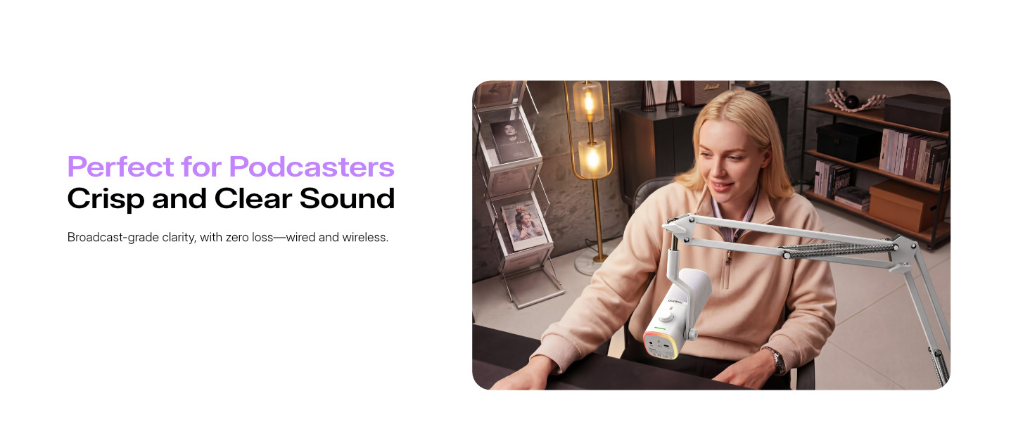 wireless podcasting microphone