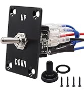 TWTADE Rocker Toggle Switches Momentary 6 Pin 3 Position (ON)-Off-(ON) UP/Down Polarity Reverse S...
